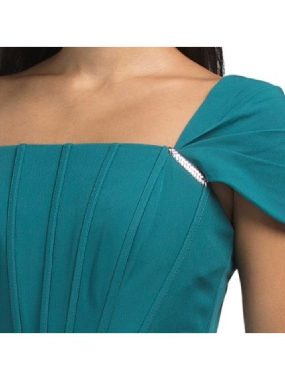OLEG CASSINI Cap Sleeve Gown - Picture 3 of 4